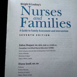 Wright & Leahey's Nurses and Families by Shajani and Snell